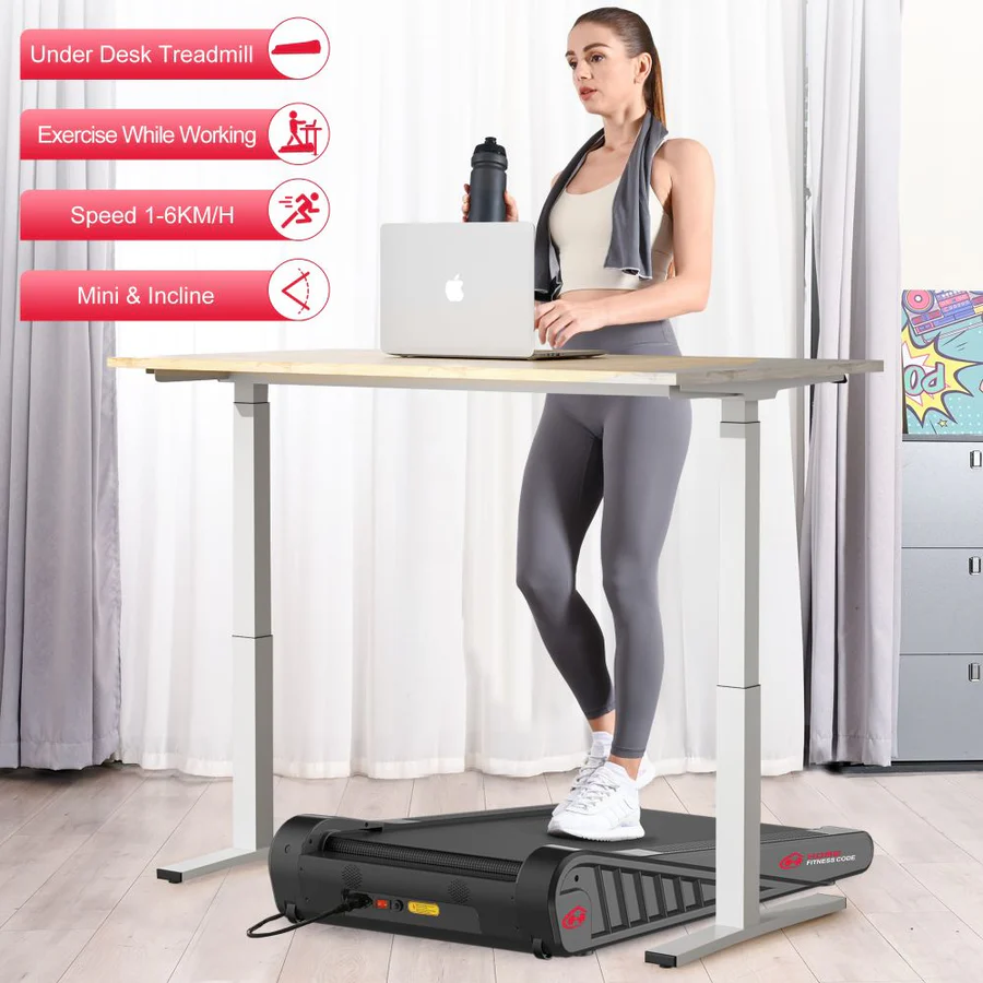Homefitnesscode F521 Walking Pad - Compact Under Desk Treadmill